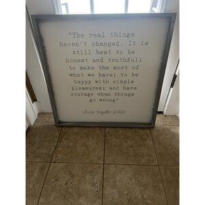 Little House On The Prairie Laura Ingalls  tv show Wood Sign Farmhouse Wilder